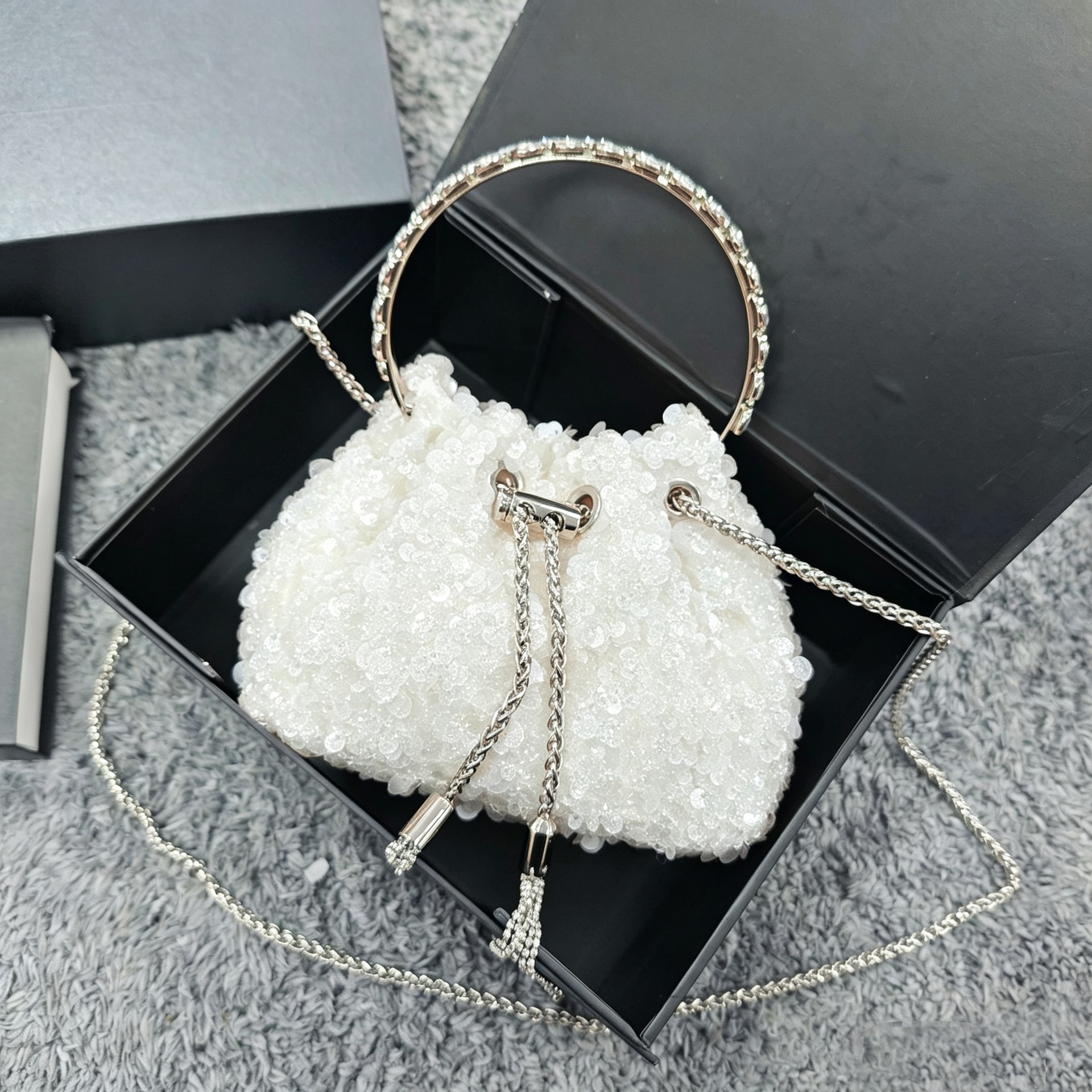 2026 New Cross border Gradient Color Full Diamond Banquet Bag with Diamond Inlaid Women's Handbag, Single Shoulder Cross Shoulder Bag, Light Luxury