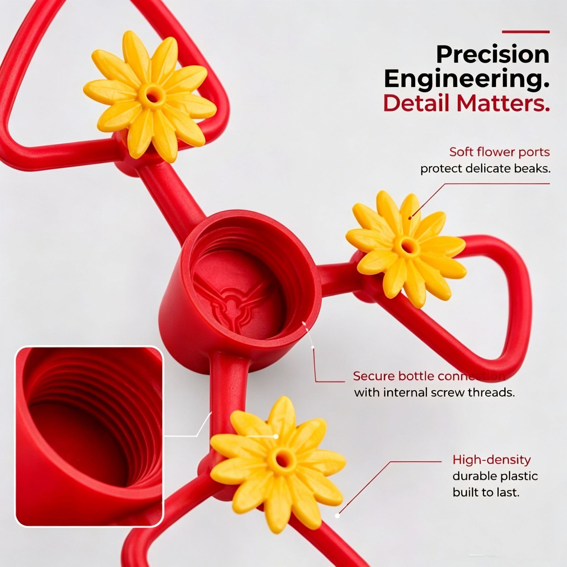Hummingbird Feeder is a detachable and portable garden bird feeder