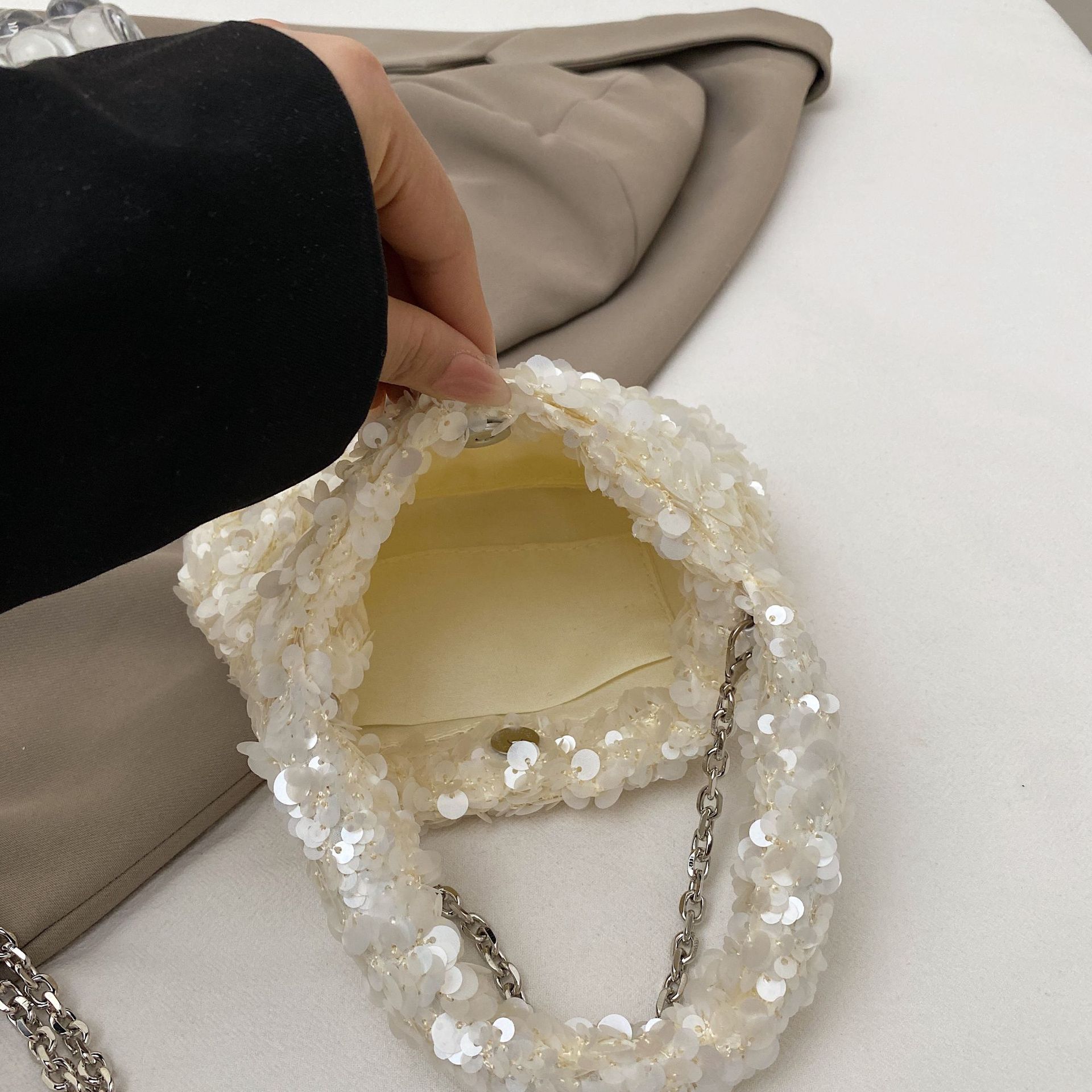Bags sequin bag for women, sparkling and sparkling handbag for women, handbag for women, high-end banquet bag