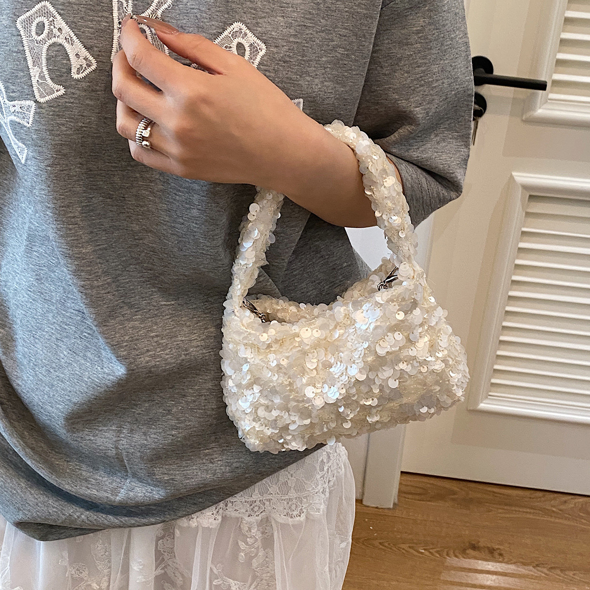 Bags sequin bag for women, sparkling and sparkling handbag for women, handbag for women, high-end banquet bag