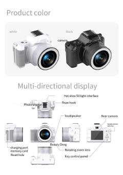 D11 cross-border popular 48 million pixel 2k ultra high definition mini digital camera portable dual camera DSLR