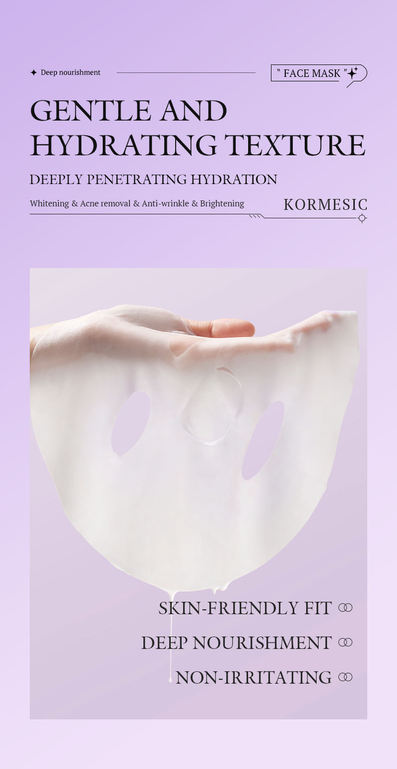 Vitamin C Lotion Facial Mask KORMESIC facial mask All-English Best-Selling Hydrating Facial Mask