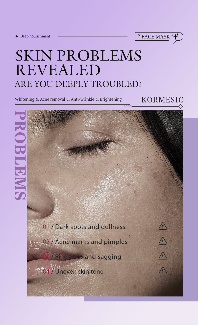 Vitamin C Lotion Facial Mask KORMESIC facial mask All-English Best-Selling Hydrating Facial Mask