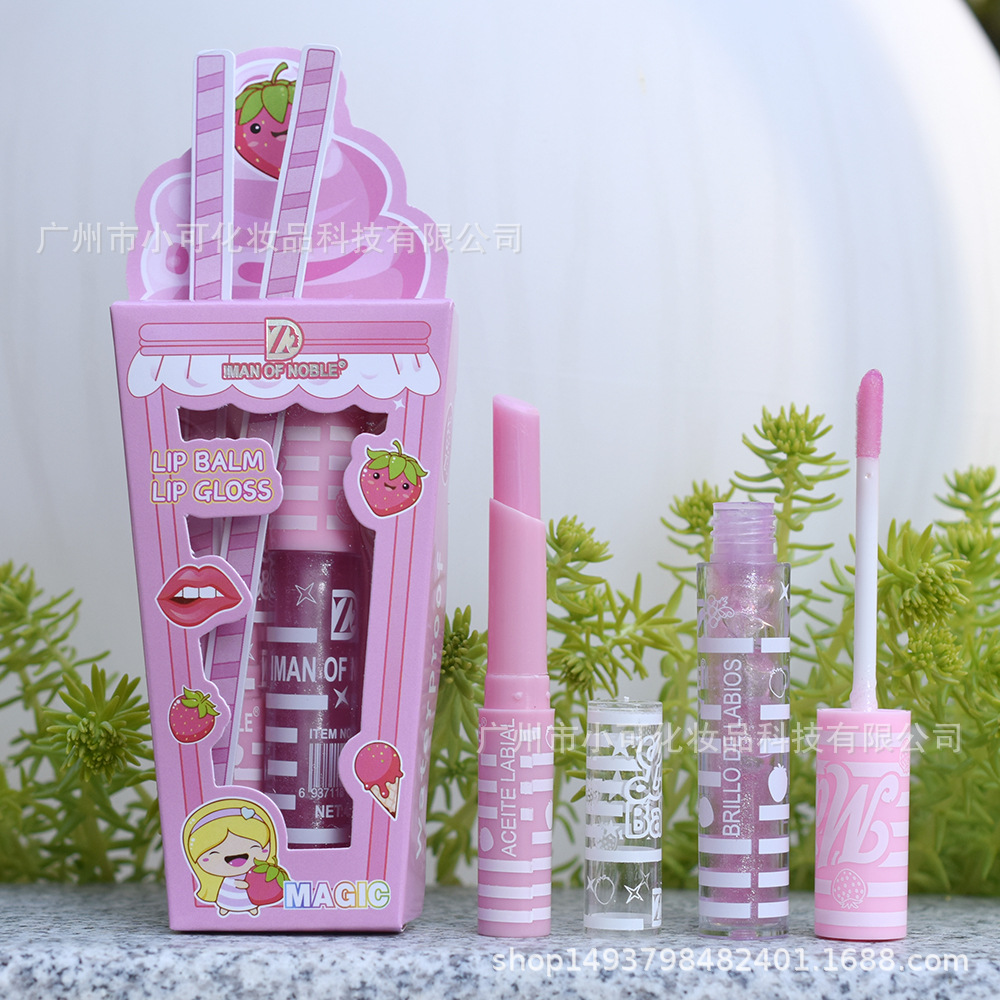 Moisturizing lipstick Color Changing Lip Oil Set Beverage Ice Cream New view 9