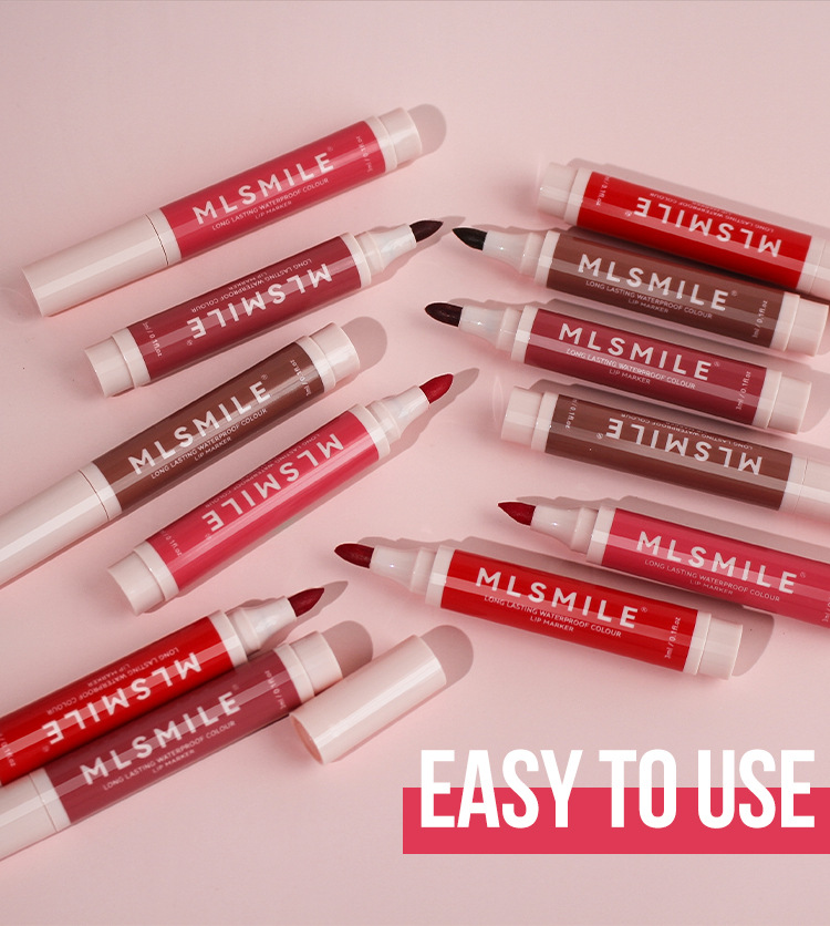 Matte Foggy Marker Liquid Lipstick Non-Staining Lip Gloss Waterproof Fadeless Lip Liner Lip Glaze view 7