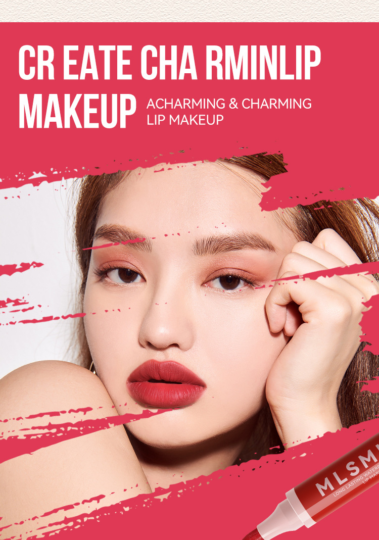 Matte Foggy Marker Liquid Lipstick Non-Staining Lip Gloss Waterproof Fadeless Lip Liner Lip Glaze view 6