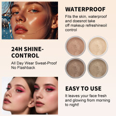Matte powder, waterproof, sweatproof, makeup-staying, concealer powder, light nude contouring powder, setting powder, makeup color