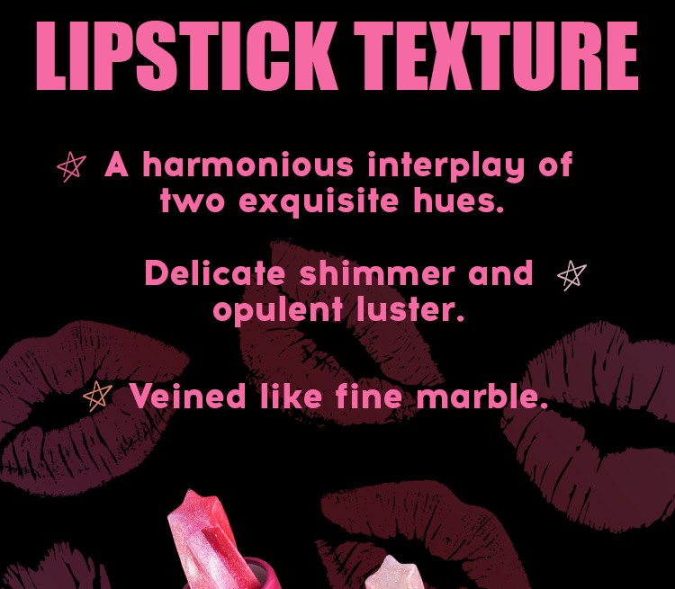 Spiral Five pointed Star Pearl Lipstick Moisturizing lipstick view 4