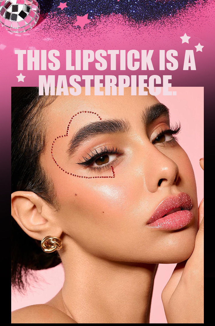 Spiral Five pointed Star Pearl Lipstick Moisturizing lipstick view 3