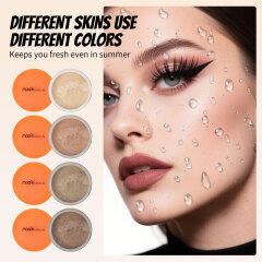 Matte powder, waterproof, sweatproof, makeup-staying, concealer powder, light nude contouring powder, setting powder, makeup color