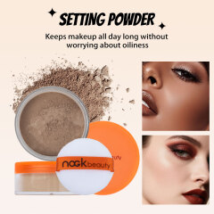 Matte powder, waterproof, sweatproof, makeup-staying, concealer powder, light nude contouring powder, setting powder, makeup color