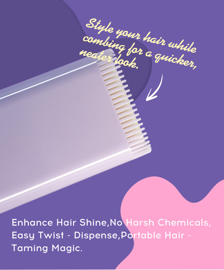 MLSMILE hair wax stick comes with comb teeth for long-lasting shaping, hair breaking and finishing cream, a foreign trade hair breaking tool