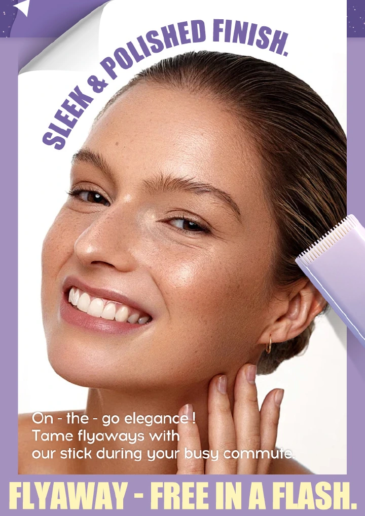 MLSMILE hair wax stick comes with comb teeth for long-lasting shaping, hair breaking and finishing cream, a foreign trade hair breaking tool