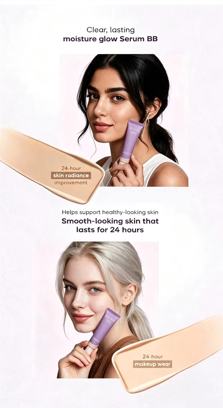 Popular nicotinamide essence bb cream, concealer, tender, flawless, moisturizing, moisturizing and makeup retaining BB cream view 7