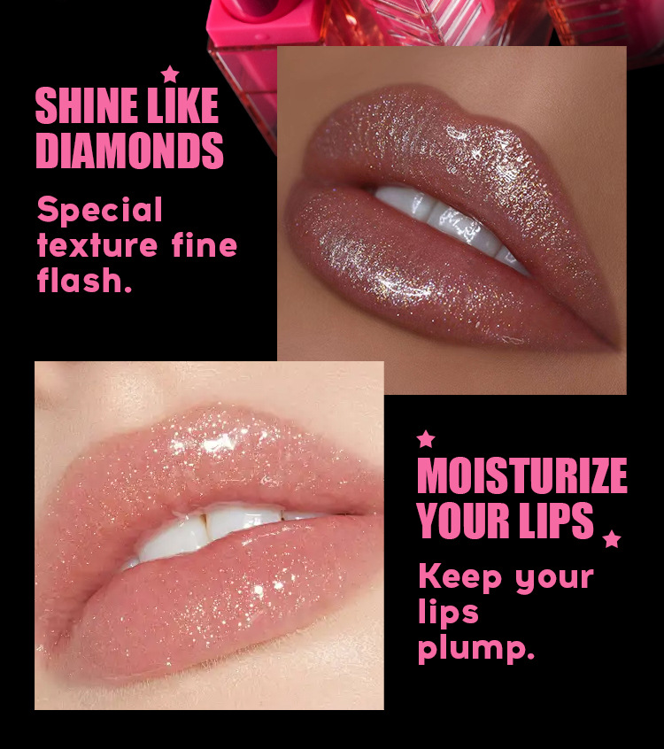 Spiral Five pointed Star Pearl Lipstick Moisturizing lipstick view 8