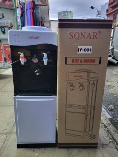 Sonar JY-001 Top Loading Hot and Normal Standing Water Dispenser with Storage Cabinet.