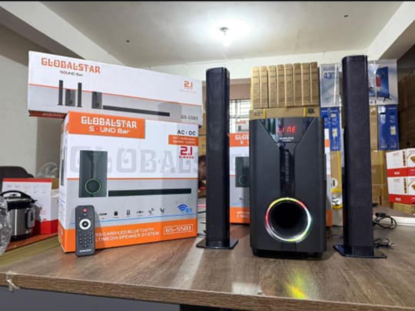New model 2.1ch globalstar Sub Woofer System BT/USB/FM Tall Boy(model of v527)