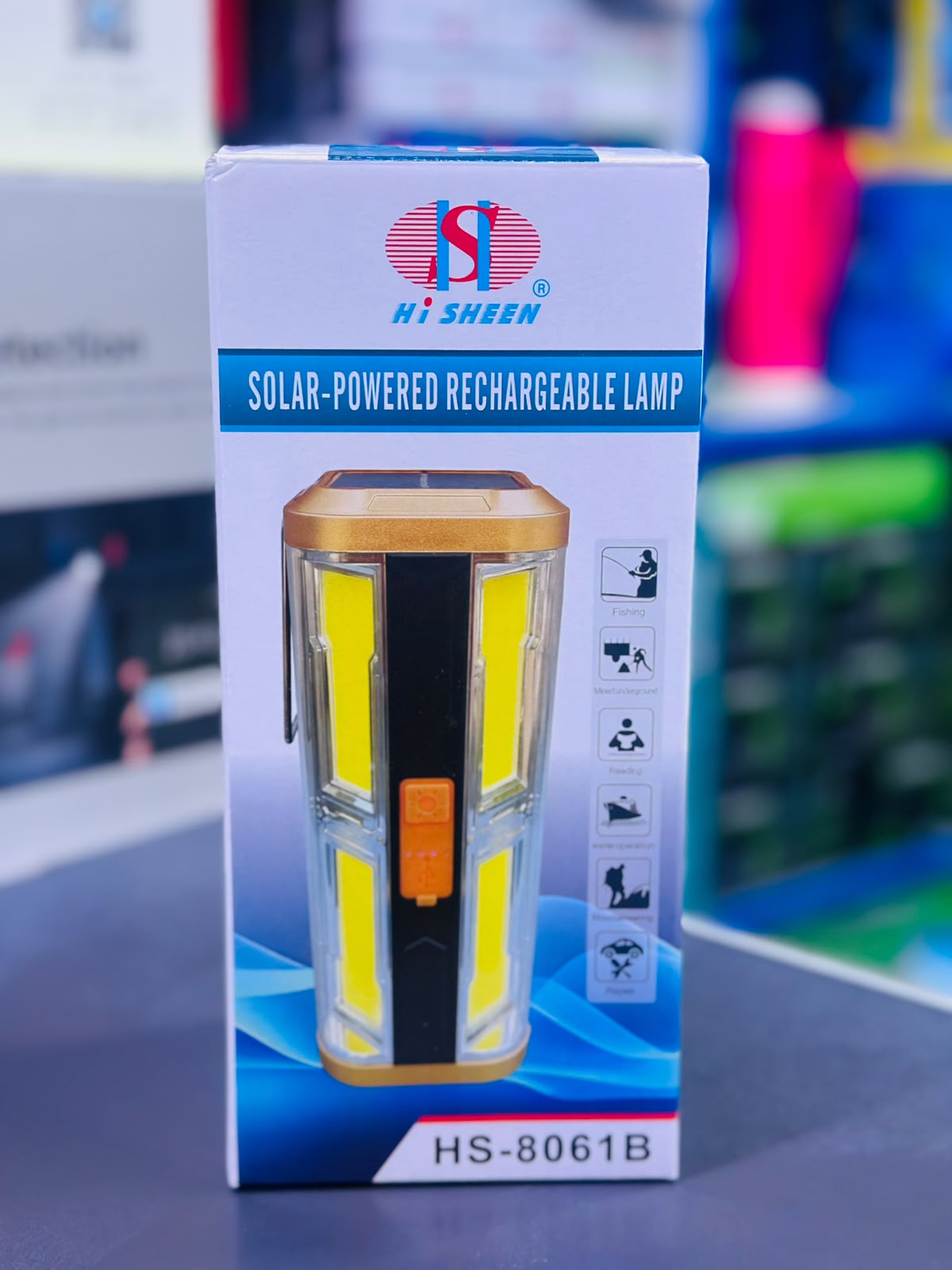 SUPER BRIGHT‼️🎇SOLAR POWERED  RECHARGEABLE LAMP✔️✔️✔️provides up to four hours of bright, reliable light on a single charge. Additionally, the USB output allows you to charge your electronic devices,