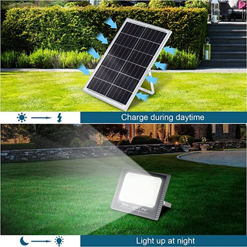 🎇Solar Light Solar Light 60W Black Solar Floodlight - Remote Control, Waterproof, 14.76"x14.76"‼️🎇Super Bright Solar Floodlight is a powerful outdoor lighting solution designed to illuminate your sp