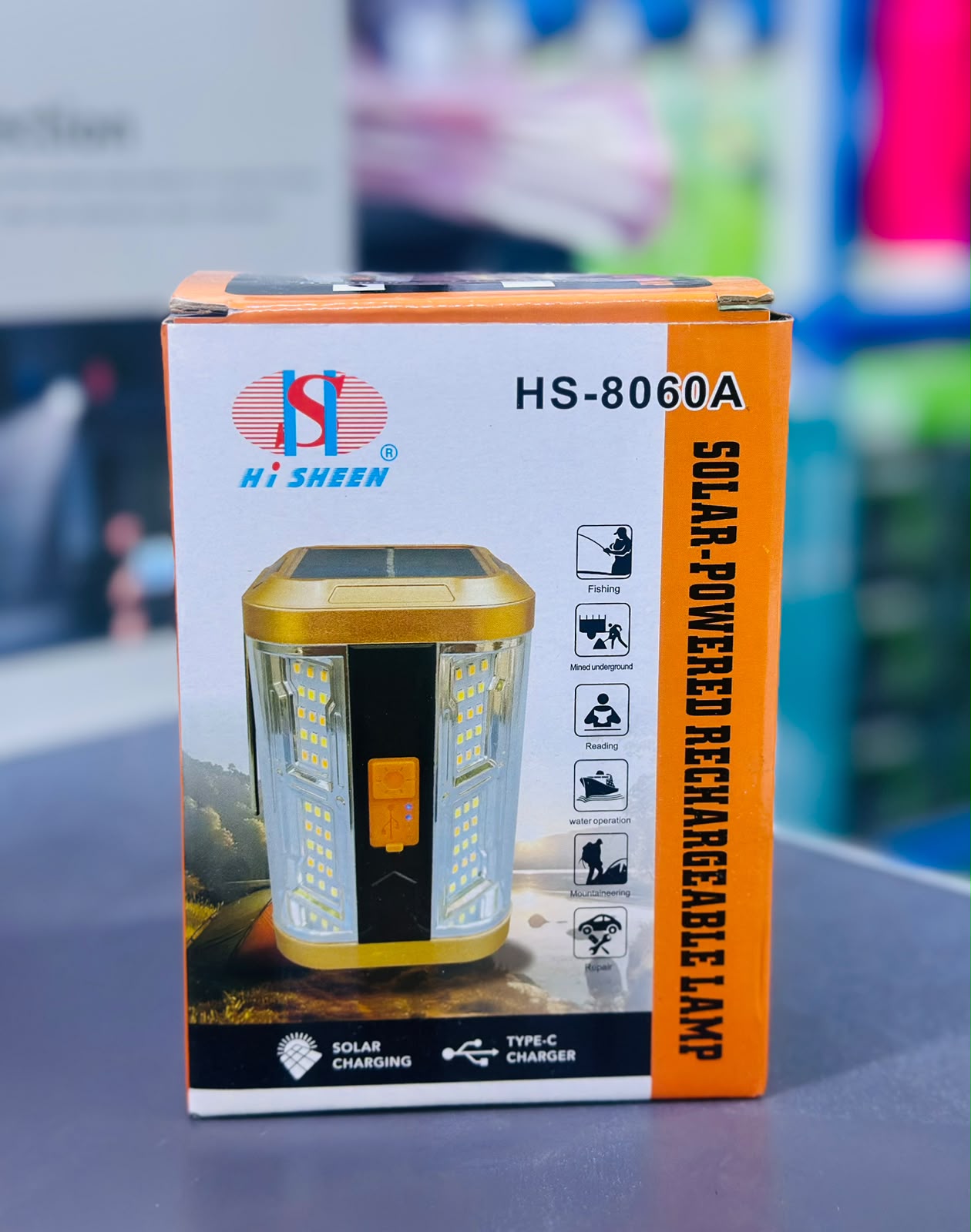 SUPER BRIGHT‼️🎇SOLAR POWERED  RECHARGEABLE LAMP✔️✔️✔️provides up to four hours of bright, reliable light on a single charge. Additionally, the USB output allows you to charge your electronic devices,