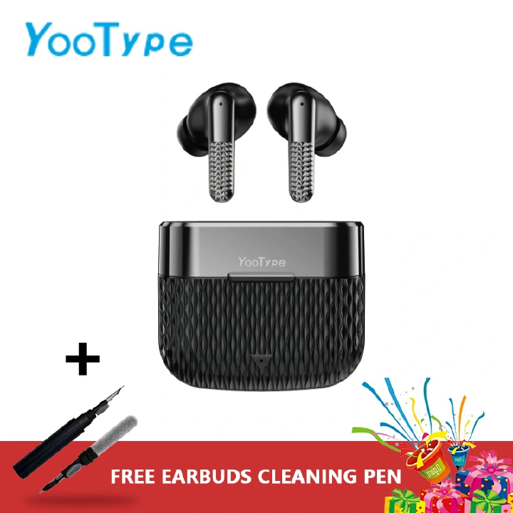 YooType K25 Wireless Earbuds Bluetooth 5.4 Hi-Fi Stereo Deep Bass Headphones 12H Playtime Waterproof Sport Earphones with Mic Crystal Clear Call Universal for iPhone Android Black Headsets