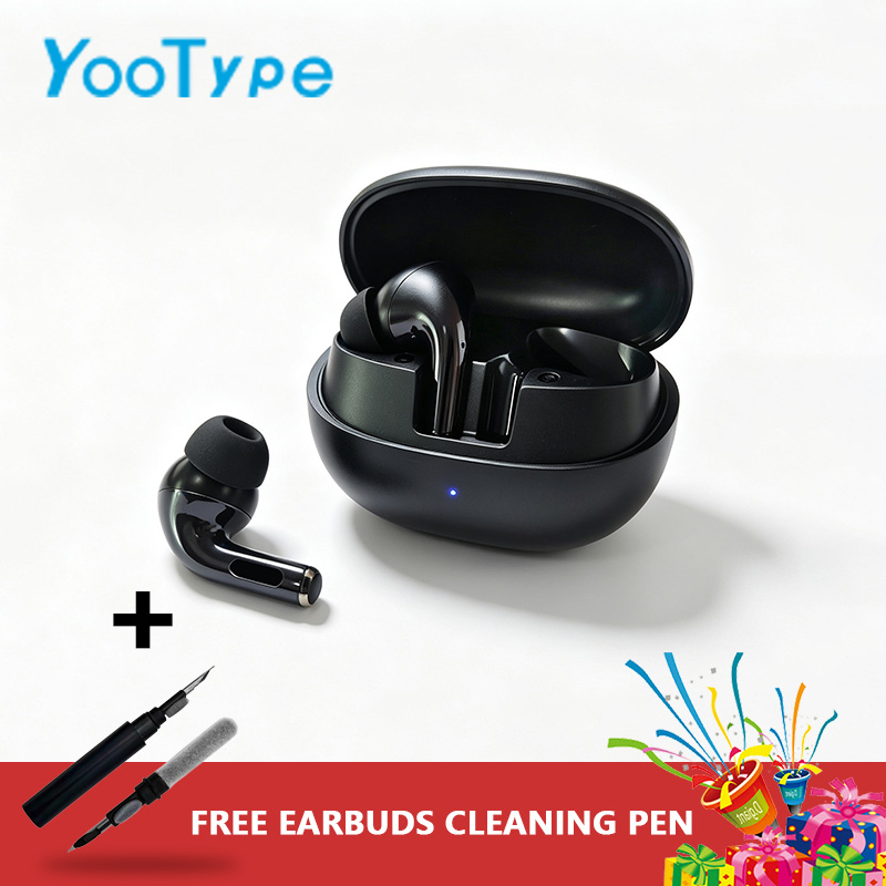 Wireless Earbuds Bluetooth YooType K29 TWS Stereo Earphones with Microphone Deep Bass Noise Suppression In Ear 300mAh Battery Headset for iOS Android Windows Mobile Phones Sport Earpods Black [+Gift]