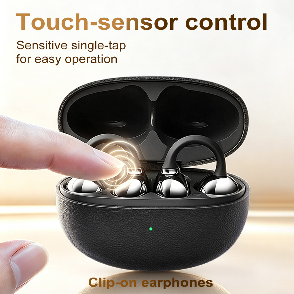 [New Arrival]Open Ear Clip Wireless Bluetooth 5.3 Earphones TWS Stereo Earbuds YooType K11 HiFi Sound 20H Playtime for iPhone Tecno Android