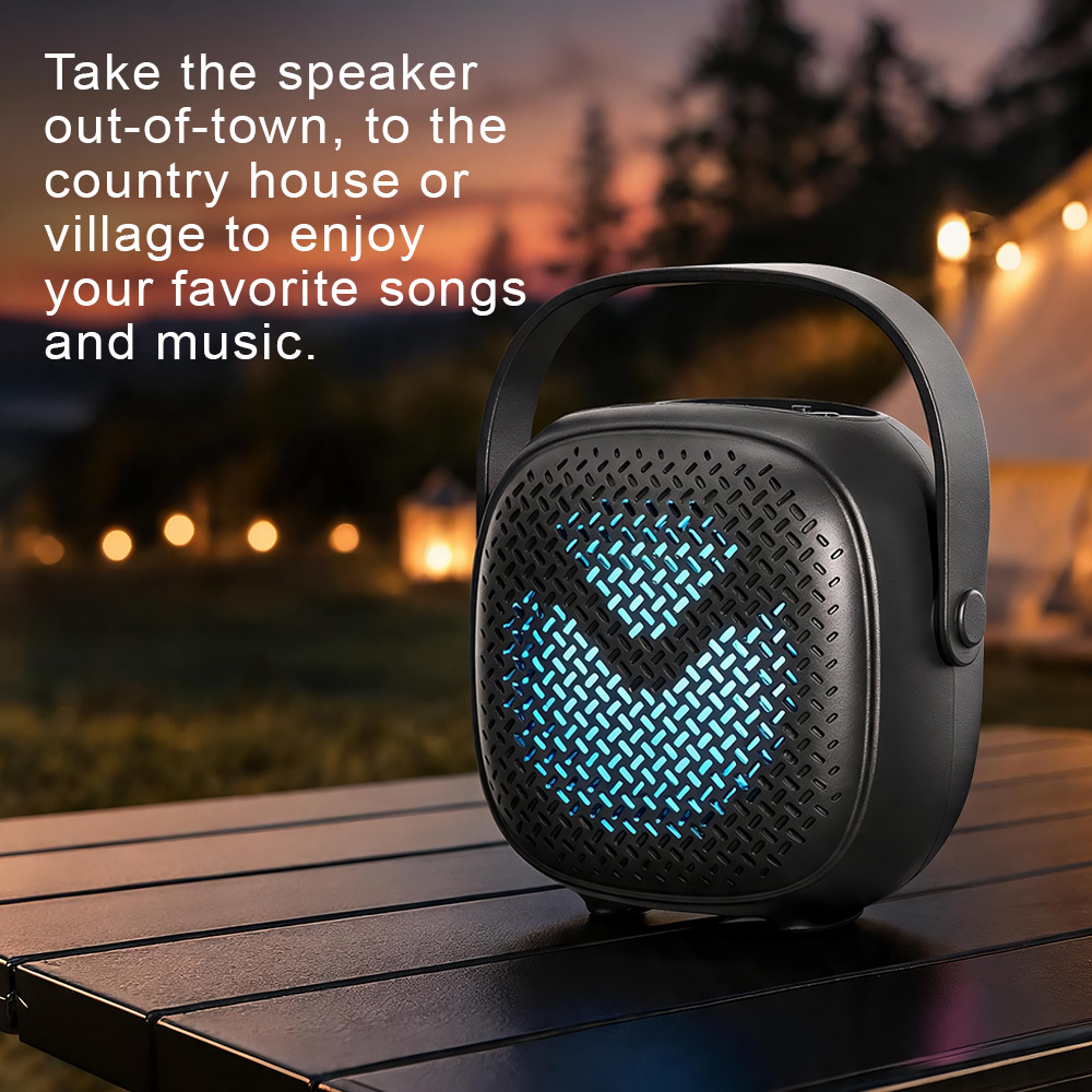 SUPER OFFER! Karaoke Wireless Speaker Portable Bluetooth Speaker YooType Microphone RGB LED Lights Super Bass Bluetooth Soundbox TWS USB TF Outdoor Party Speaker Home Entertainment Long Battery Life