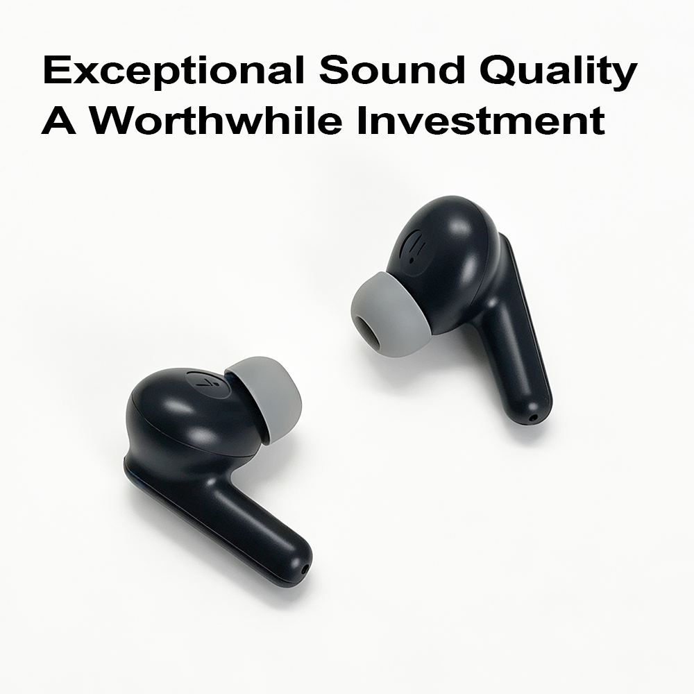 YooType K14 Wireless Bluetooth Earbuds TWS Stereo Earphones Noise Cancelling Deep Bass 300mAh Touch Control Earpods with Mic for iPhone Android