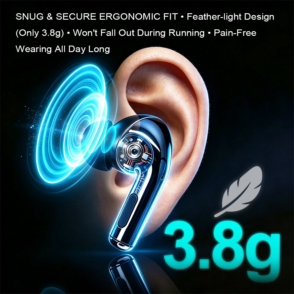 YooType K29 Wireless Bluetooth Earphones TWS 60ms Low Latency In-Ear Earbuds HiFi Stereo 300mAh Earpods for iPhone Android