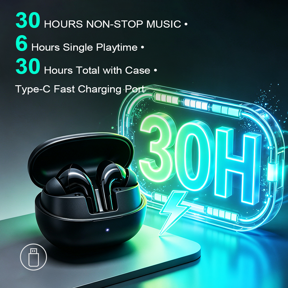 YooType K29 Wireless Bluetooth Earphones TWS 60ms Low Latency In-Ear Earbuds HiFi Stereo 300mAh Earpods for iPhone Android