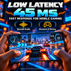 Wireless Bluetooth Gaming Earphones TWS Low Latency Gaming Earbuds YooType K8 LED Digital Display Cyberpunk Mecha Style for iPhone Tecno Android