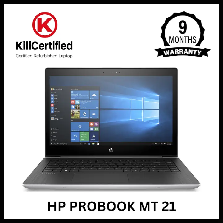 KILICERTIFIED HP Probook MT 21 6th Generation | 8GB RAM, 128GB SSD | 14 Inch Full HD | Windows 10 Pro | 90% Battery health | 3+ Hours Active Use | MS Office Installed | 9 Months Warranty