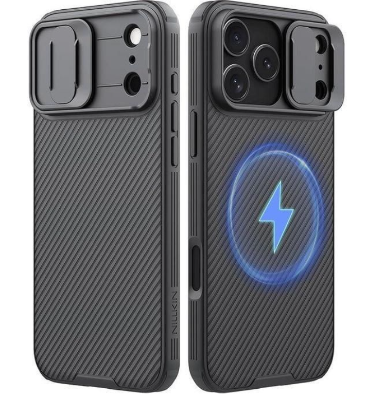 Iphone 17 Pro, 11 Pro Max, 12 Pro Max, 13 Pro Max, 14 Pro Max, 15 Pro Max, 16 Pro Max, 17 Pro Max Nilkin Cover CamShield With Slide Camera Cover For Maximum Camera Lens Protection & Privacy Phone Case