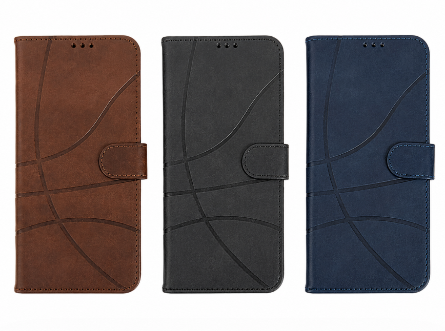 Tecno Pova Slim 5G/Spark Slim 4G Premium Leather Phone Case High Protection Phone cover available in Black, Blue, Brown