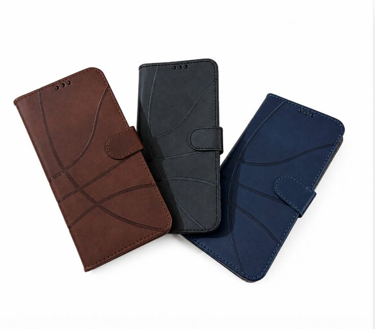 Tecno Pova Slim 5G/Spark Slim 4G Premium Leather Phone Case High Protection Phone cover available in Black, Blue, Brown