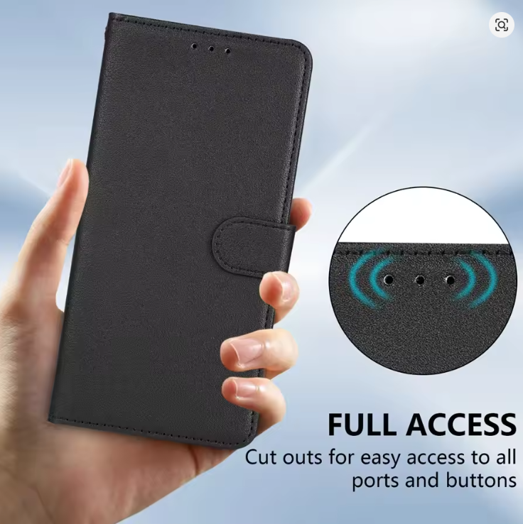 Tecno Pova Slim 5G/Spark Slim 4G Premium Leather Phone Case High Protection Phone cover available in Black, Blue, Brown