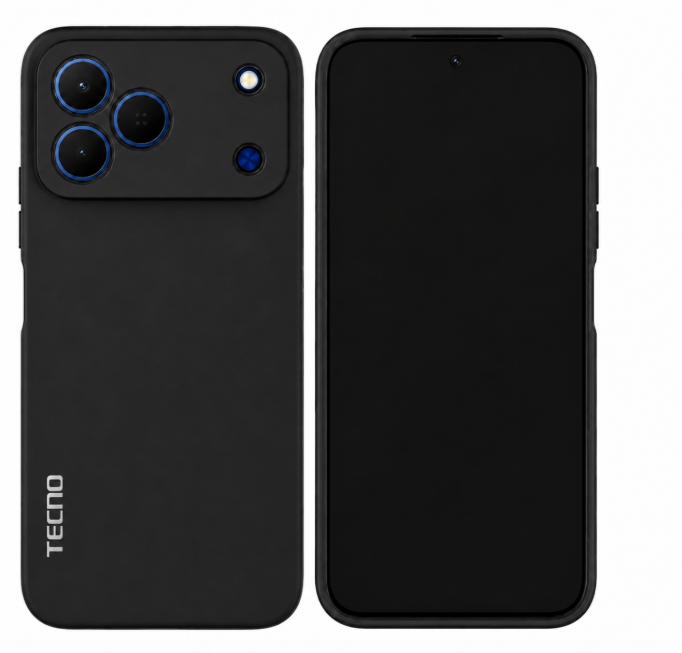 Tecno Spark 50 Original Silicone Maximum Protection Phone Case/Cover available in Black, Blue, Light purple(lilac) & Pink