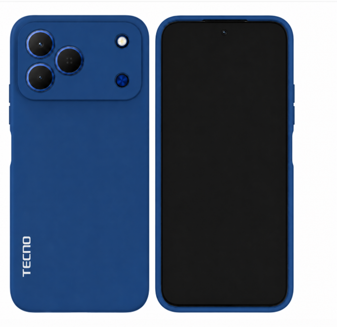 Tecno Spark 50 Original Silicone Maximum Protection Phone Case/Cover available in Black, Blue, Light purple(lilac) & Pink