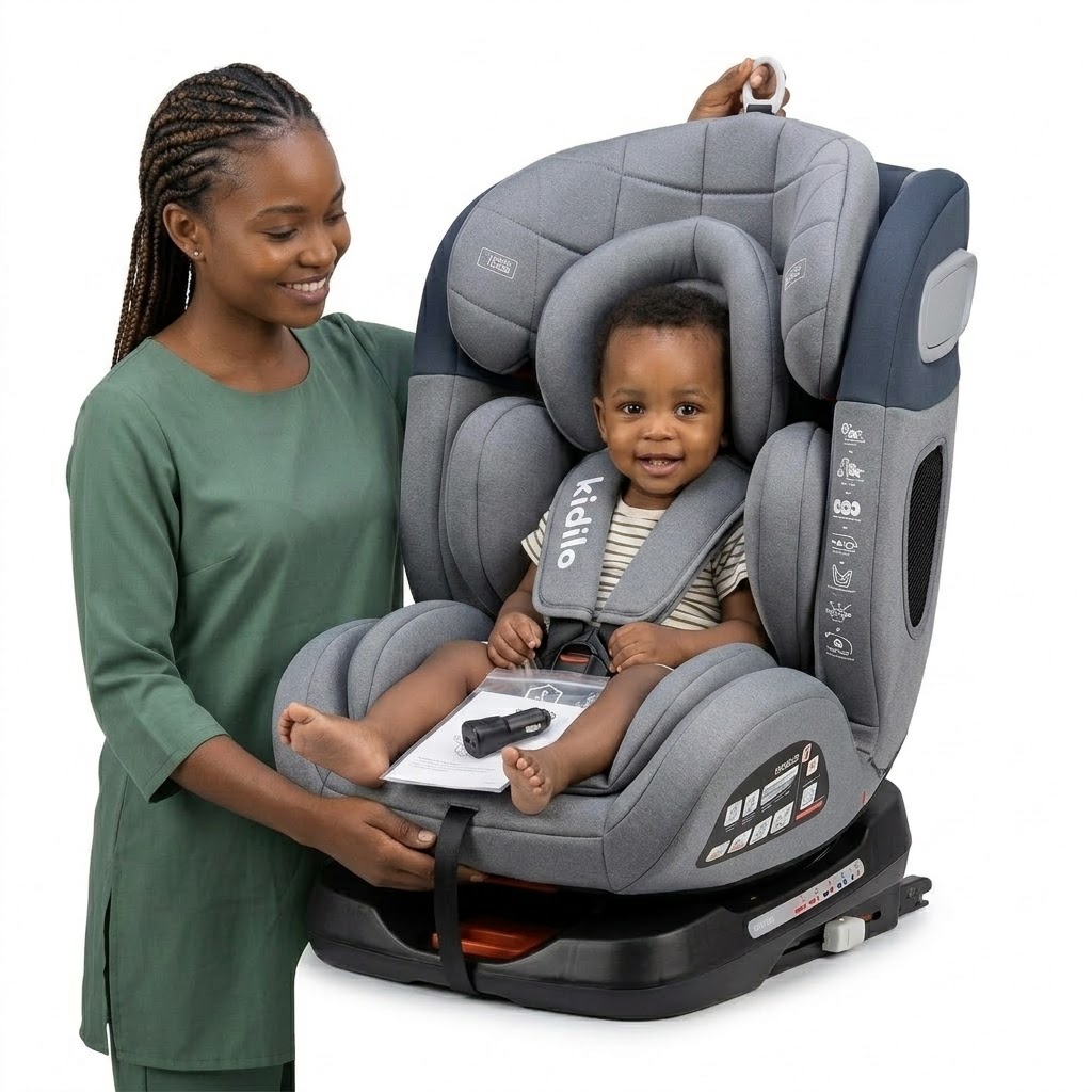 ISOFIX Convertible Child Car Seat – All-in-One Baby to Toddler Safety Seat