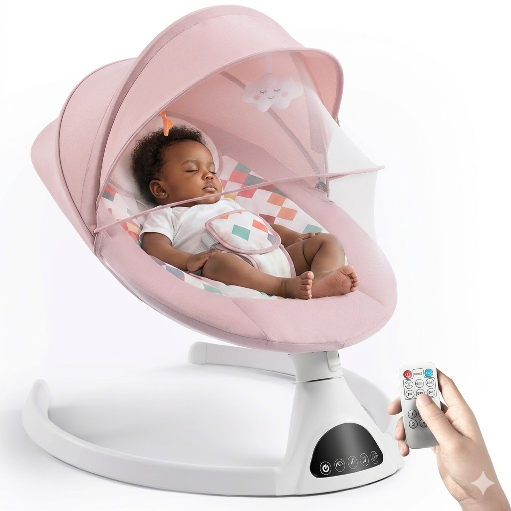 Premium Smart Electric Baby Bouncer / swing Adjustable Comfort & Bluetooth Entertainment