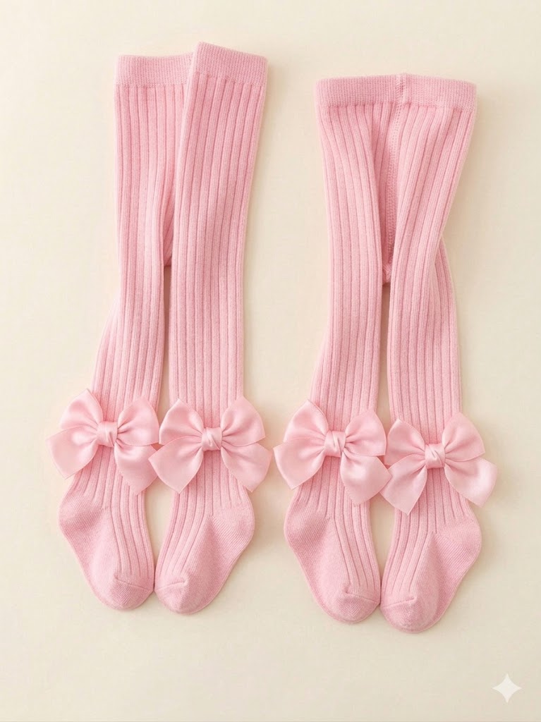 Girls Cotton Footed Tights Soft Stretchy Pantyhose School Uniform Stockings