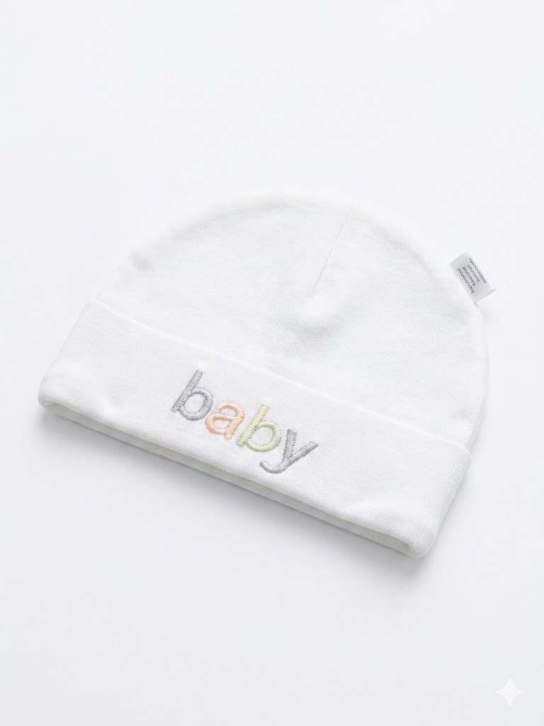Newborn Baby Ribbed Beanie Set – Soft, Breathable Cotton Caps for Boys & Girls