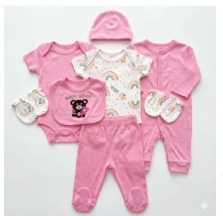 8 piece Premium Newborn Fleece Gift Set – Ultra-Soft Receiving Essentials for Boys & Girls 9-12 MONTHS