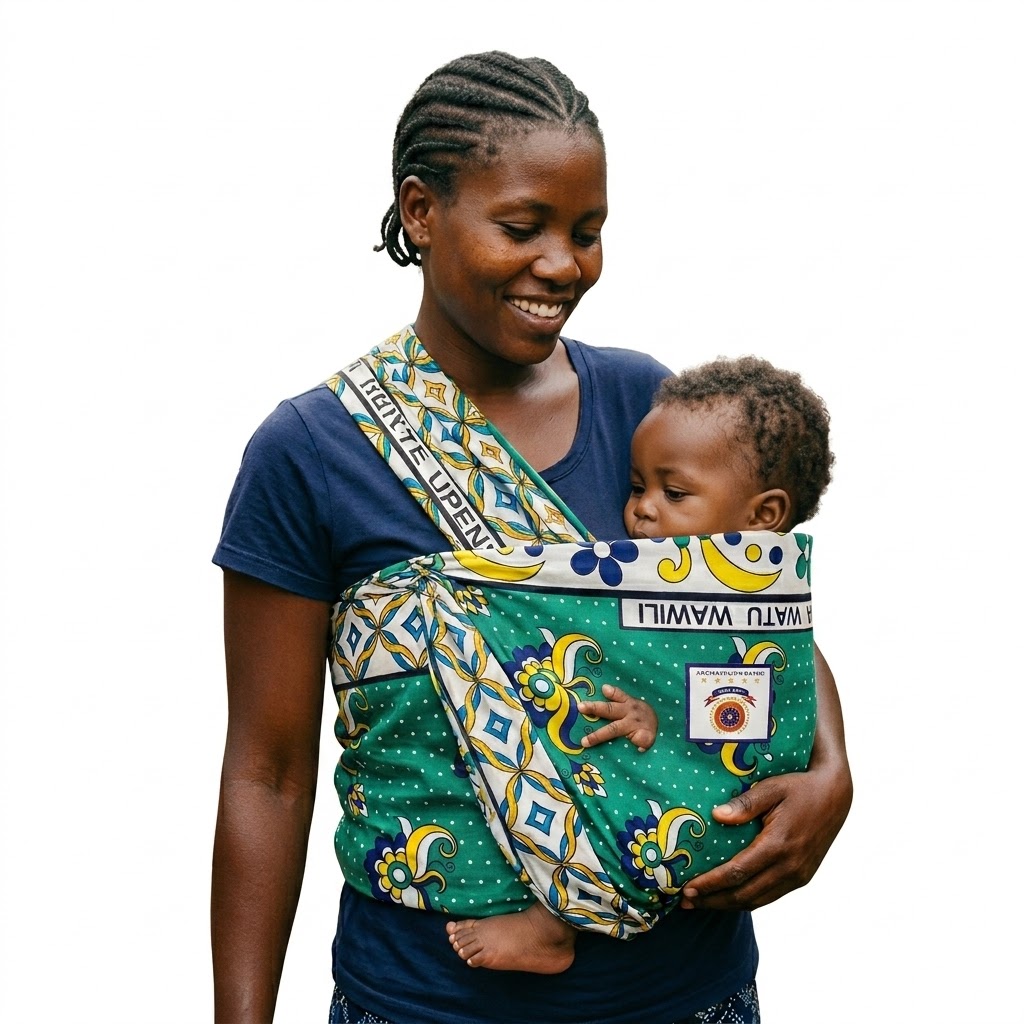 High-Quality African Lesso Fabric - Versatile Baby Carrier & Nursing Wrap