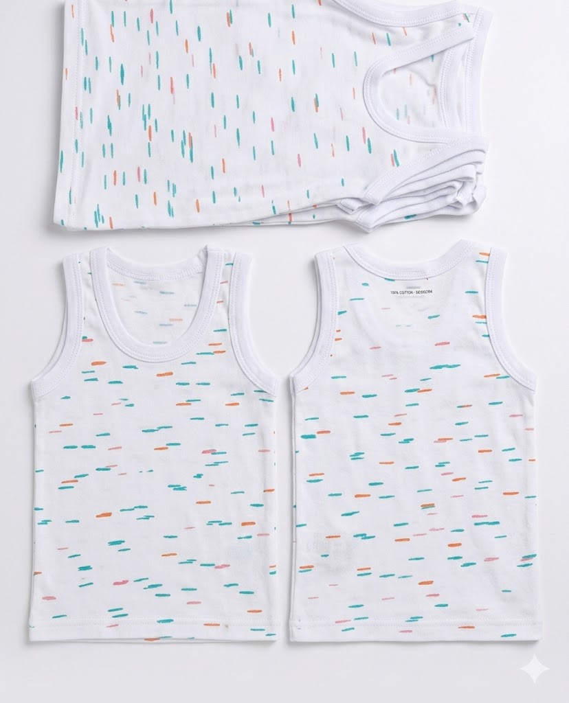 Unisex Cotton Vests for Newborn Babies - Soft, Breathable Infants Underwear Singlets