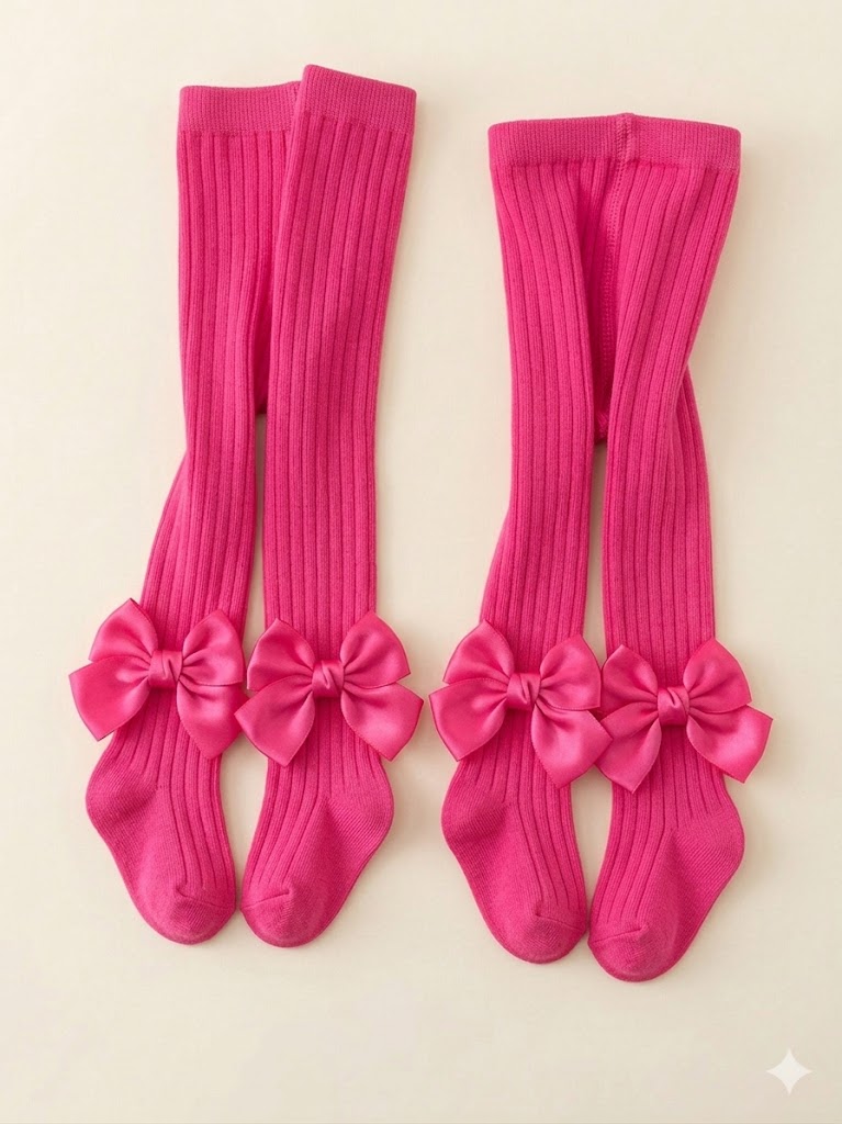 Girls Cotton Footed Tights Soft Stretchy Pantyhose School Uniform Stockings