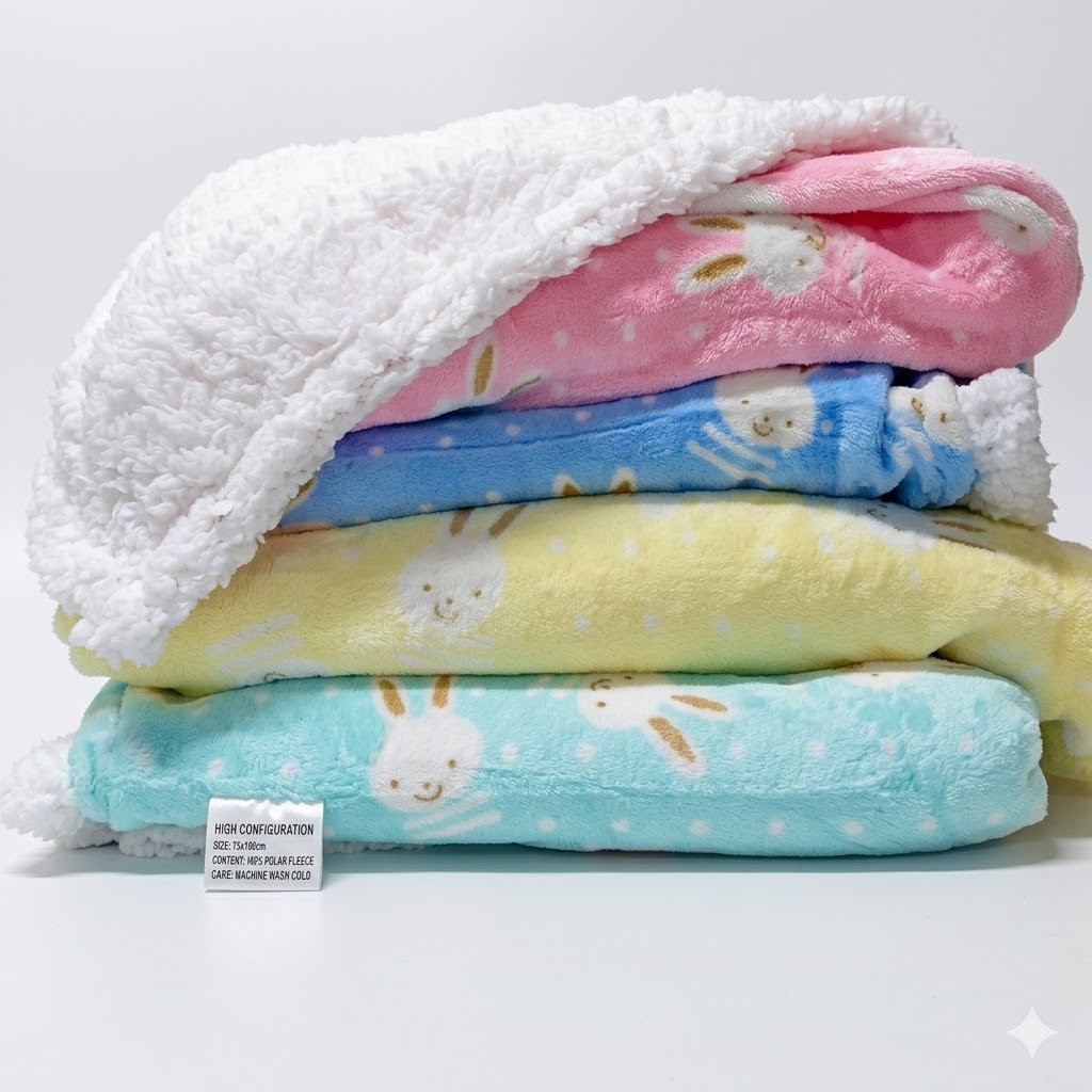Premium Woolen Baby Shawl – Ultra-Soft & Warm Swaddle Blanket for Newborns