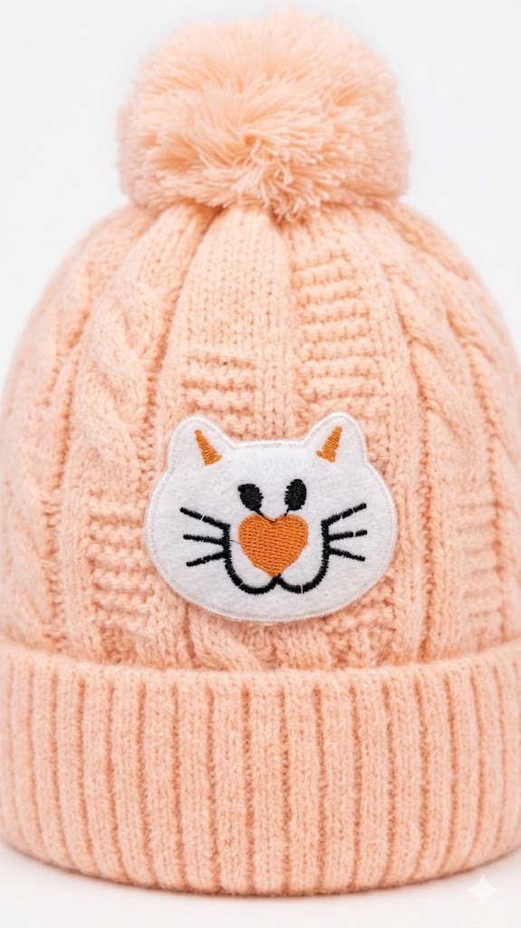 Premium Warm Baby Beanie – Comfortable Breathable Cotton Lining – Cute Designs