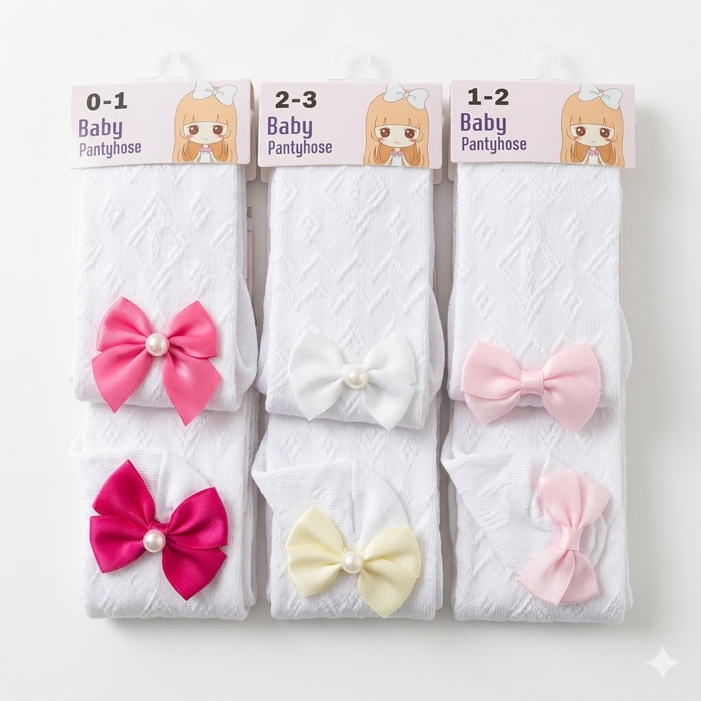 Girls Cotton Footed Tights Soft Stretchy Pantyhose School Uniform Stockings